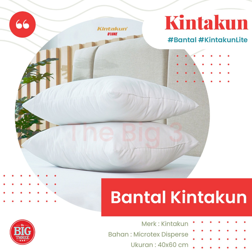 KINTAKUN LITE - Bantal / Guling Silikon - Soft Pillow Bolster - BANTAL KINTAKUN LITE TBT