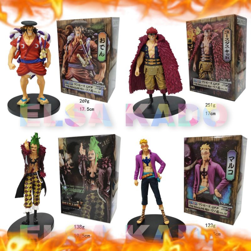 DXF ONE PIECE KOZUKI ODEN ACTION FIGURE MARCO BARTOLOMEO EUSTASS KID