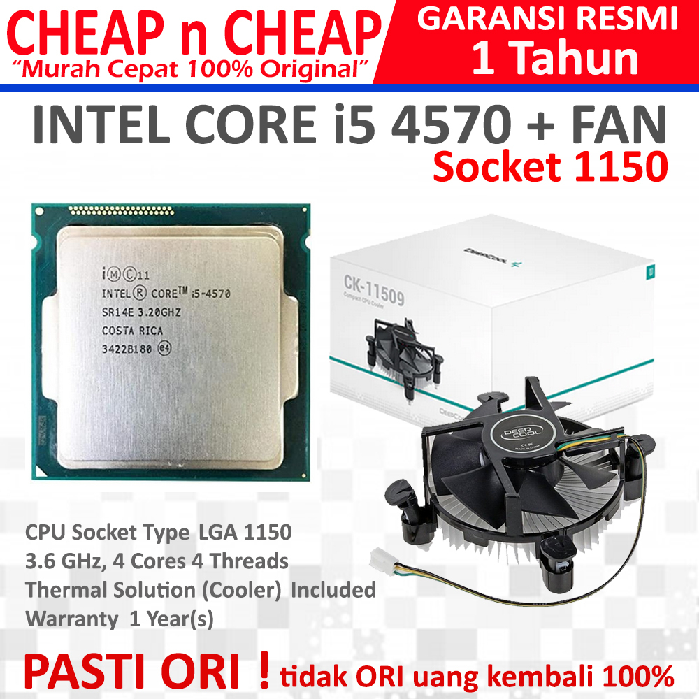 Intel Core i5 4590 Tray + Fan - Intel LGA 1150 H81