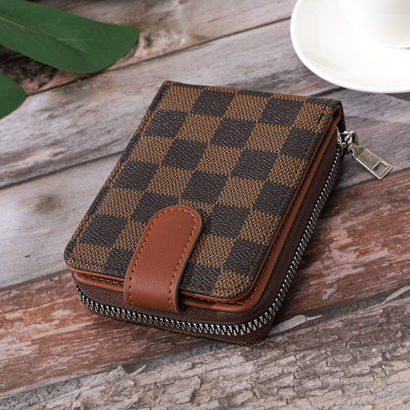 DOMPET KARTU PRIA RESLETING IMPORT KULIT COKLAT DELACANE WA751B7 CARD HOLDER COWOK KEREN PREMIUM REMAJA KEKINIAN DEWASA BRANDED DISTRO SIMPLE BATAM FASHION