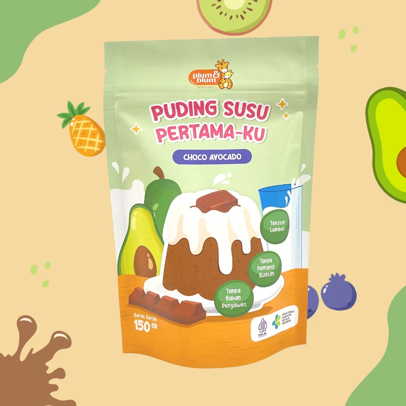 Plum &amp; Blum Silky Pudding Susu Buah Snack Mpasi - 150 gram Puding bayi