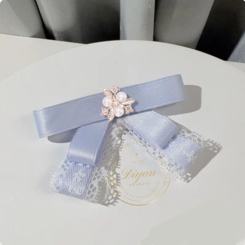 korean ribbon brooch // pita brooch // pita baju