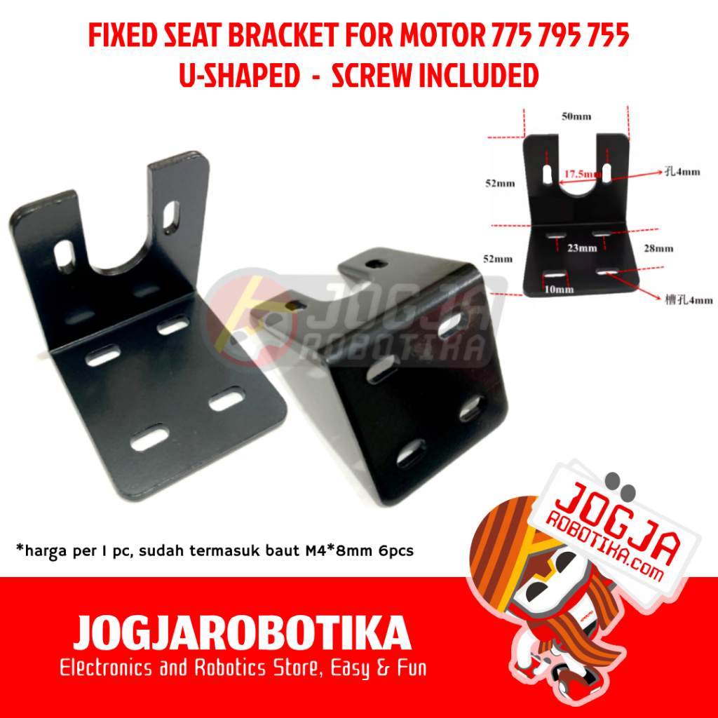 Ciasaatcisarua Bracket Holder For Motor Dc Rs775 775 Ordinary Shaped U-Shaped - Pilih Bentuk