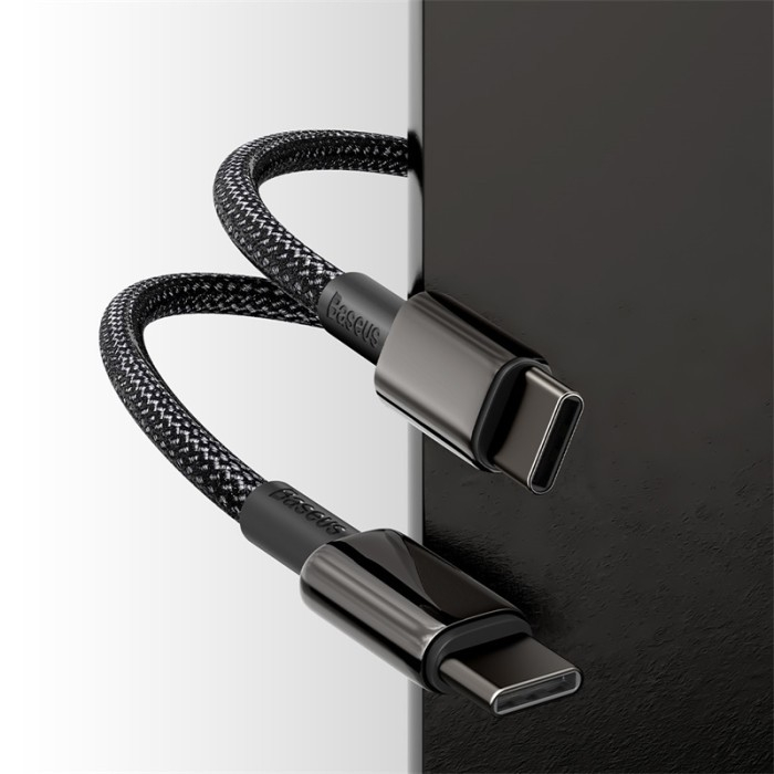 BASEUS Tungsten Gold Fast Charging Cable Type-C to Type-C 100W - CATWJ