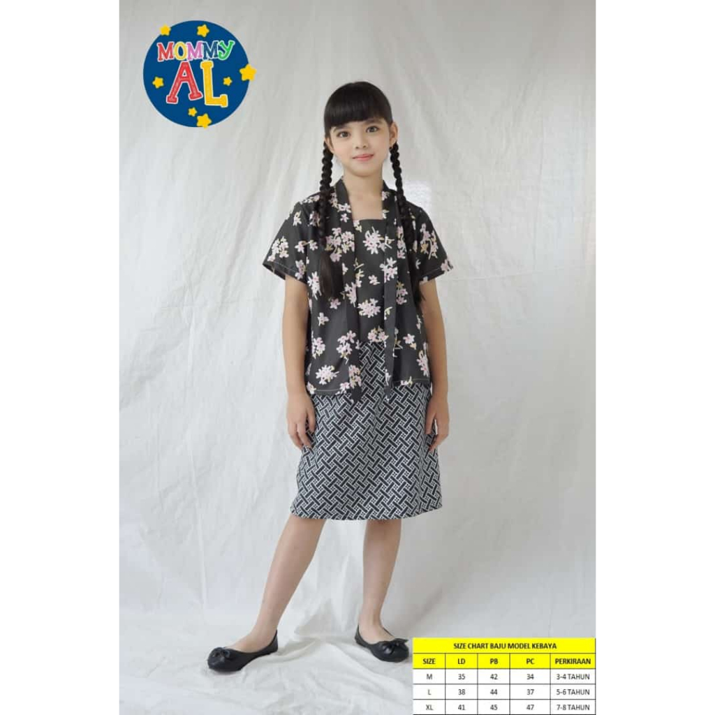 STELAN BAJU ANAK MODEL KEBAYA 3-7 TAHUN/BAJU KEBAYA ANAK/BAJU KEBAYA/BAJU MODEL KEBAYA