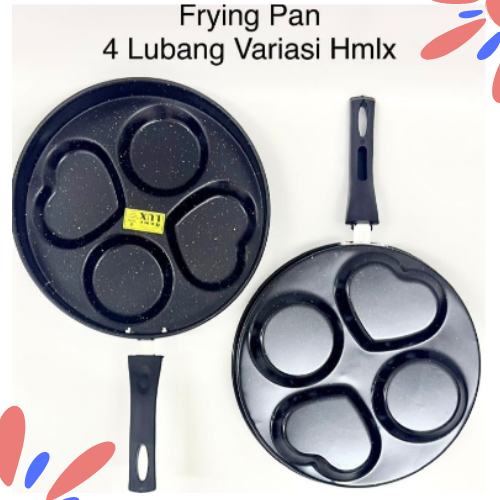 FRYING PAN 24 CM 4 LUBANG / TEPLON HOMLUX