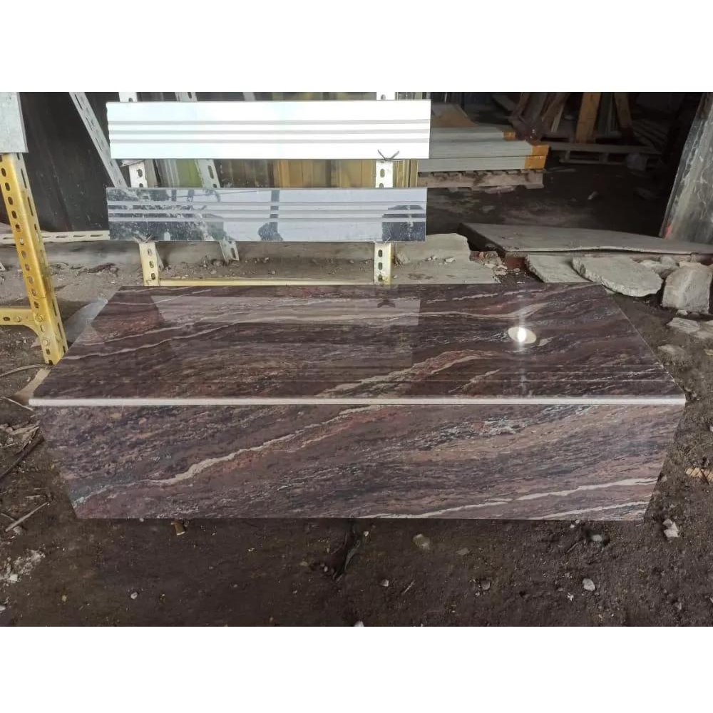 Stepnosing Granit Tangga motif MARMER COKLAT TURA BROWN 30X80,20X80