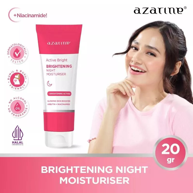 Azarine Active Brightening Night Moisturizer | Cream Malam