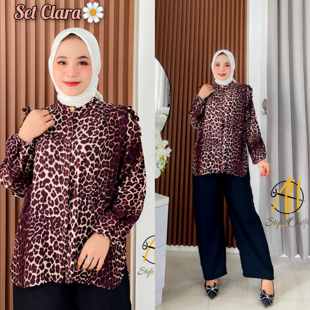 Clara Set by AH Style Outfit/celana cringkl/set Cringkel