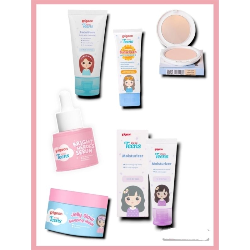 Skincare Mencerahkan Wajah Kusam Skincare Glowing BPOM Anak Sekolah Remaja Cewek Paket Pigeon Lengka