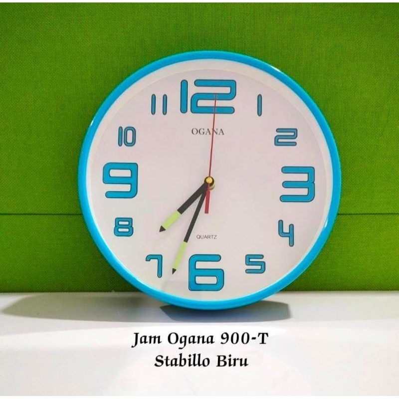jam dinding ogana glow in the dark