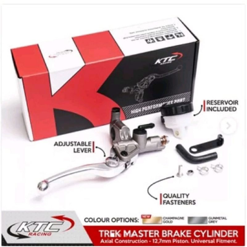 PROMO Master rem KTC Trek 12.7mm Universal / Master rem kanan KTC racing Axial construction 12.7mm piston Universal KTC TREK MASTER