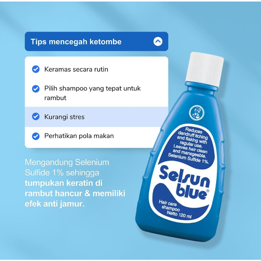 [BPOM] Selsun Blue Shampoo 120 ml / Selsun Shampoo / Shampo Anti Ketombe / Sampo / MY MOM