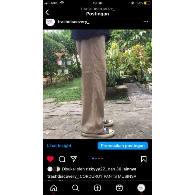 CONDUROY PANTS MUSINSA