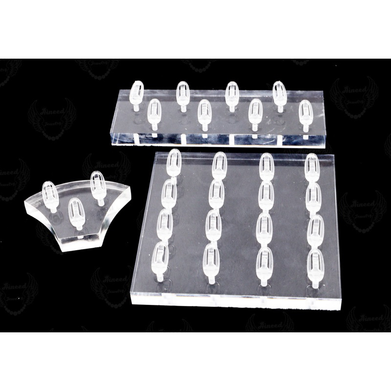 Aineed | Kotak Tempat Cincin akrilik, Dudukan Cincin, Stund Cincin Akrilik,Stund Anting Akrilik