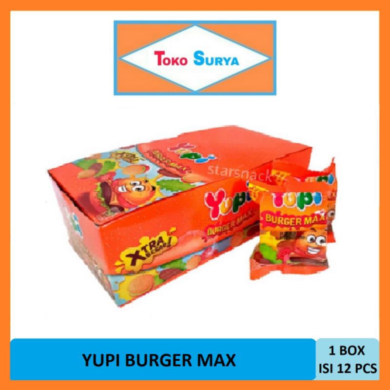 

Yupi Burger Max Gummy Candies 12 Pcs x 10 Gr