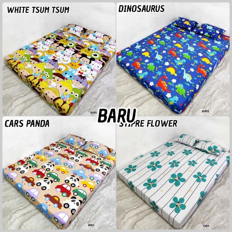 SPREI MOTIF BARU.SPREI ASTHETIC HOMEMADE BUNGA