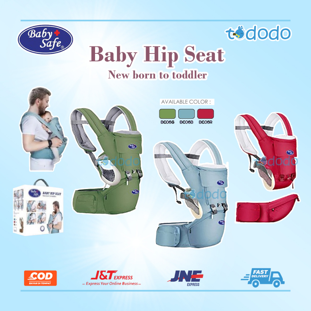 Gendongan Bayi Hipseat Baby Safe BC06 Hip Seat NB to Toddler