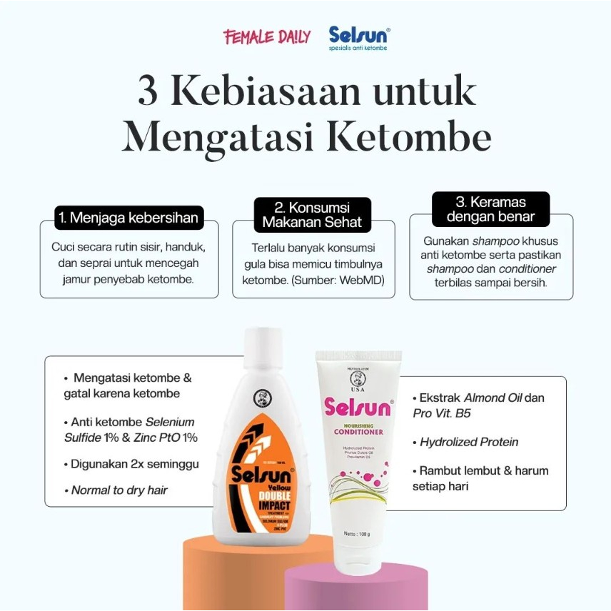 [BPOM] Selsun Conditioner 100 gr / Konditioner Rambut / Selsun Shampoo / MY MOM