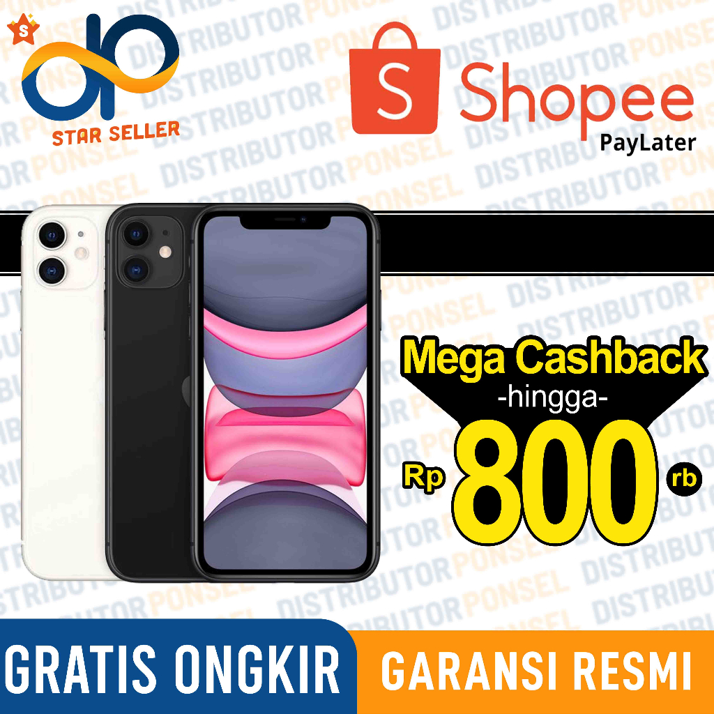 ip 11 64 GB 128 GB Black White Blue Red Purple Garansi RESMI