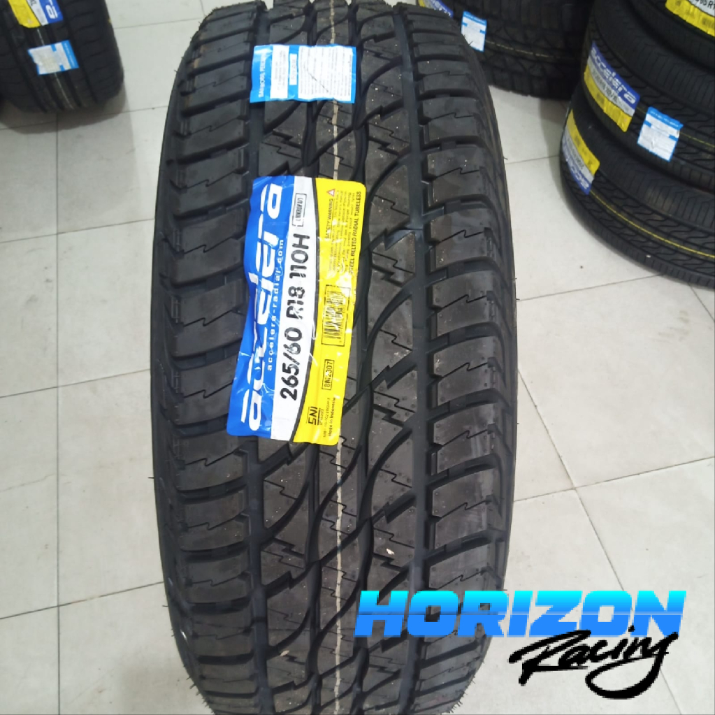 Ban mobil AT standar Pajero Fortuner ring 18 ukuran 265/60 r18 Accelera Omikron AT