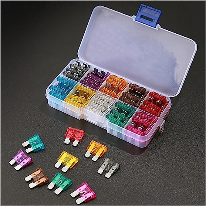 Sekring Mobil Set Auto Blade Type Car Fuses with Box 100 PCS - OC-100 - Multi-Color