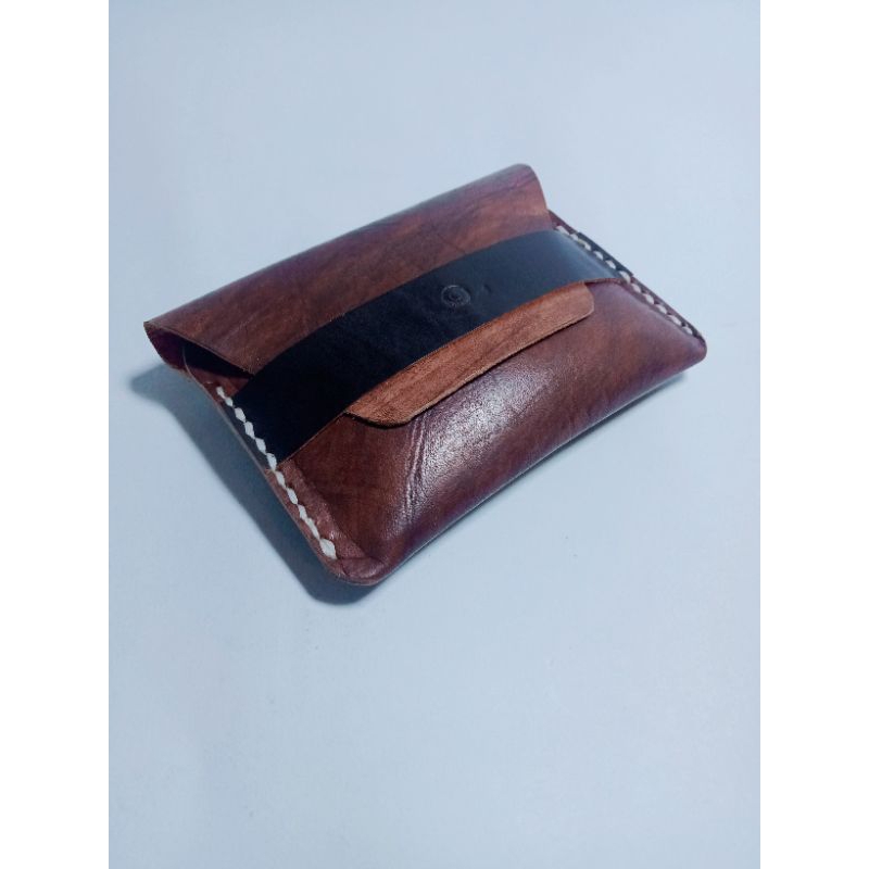 dompet simple dompet kartu dompet kulit sapi nabati vegtan dompet praktis simpel dompet kulit dompet handmade dokpet