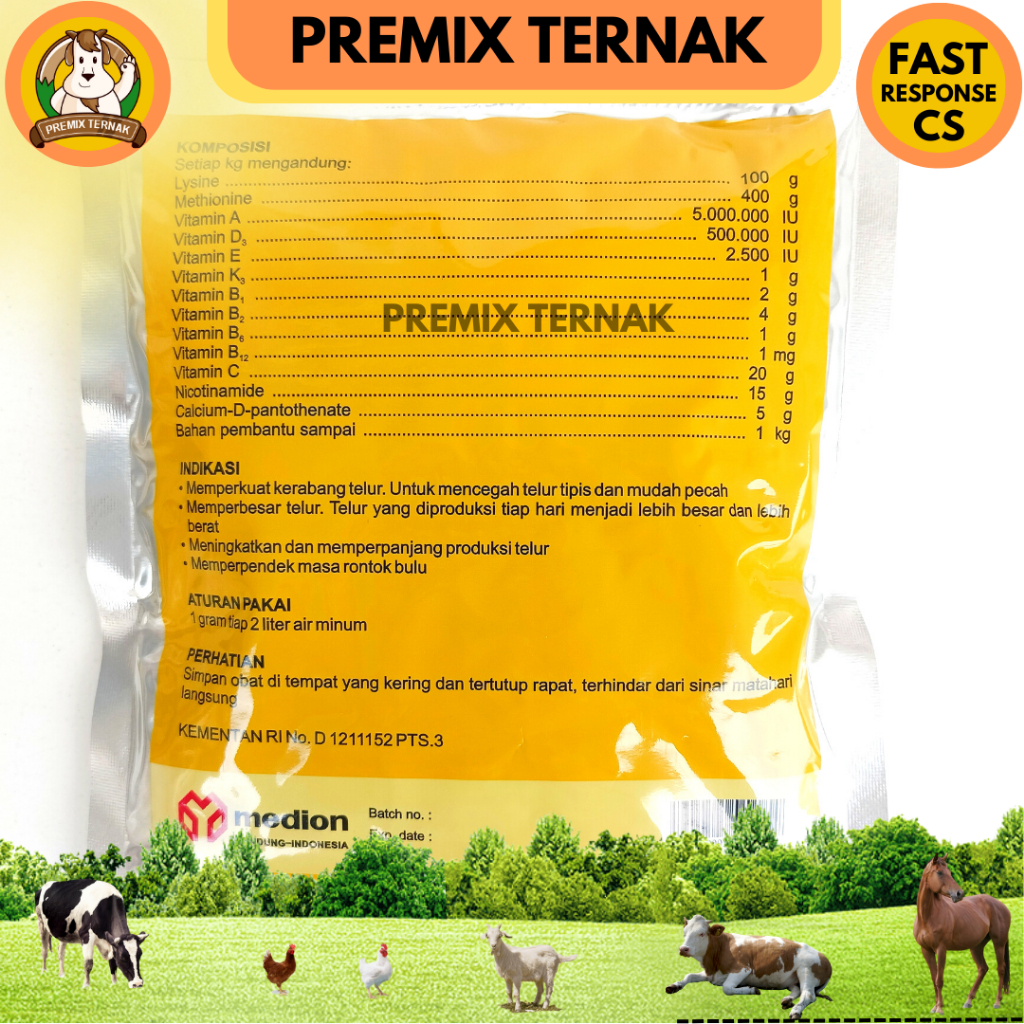 STRONG EGG 250 gram STRONGEGG 250 gram Vitamin Peningkat Berat Telur Masa Produksi Telur