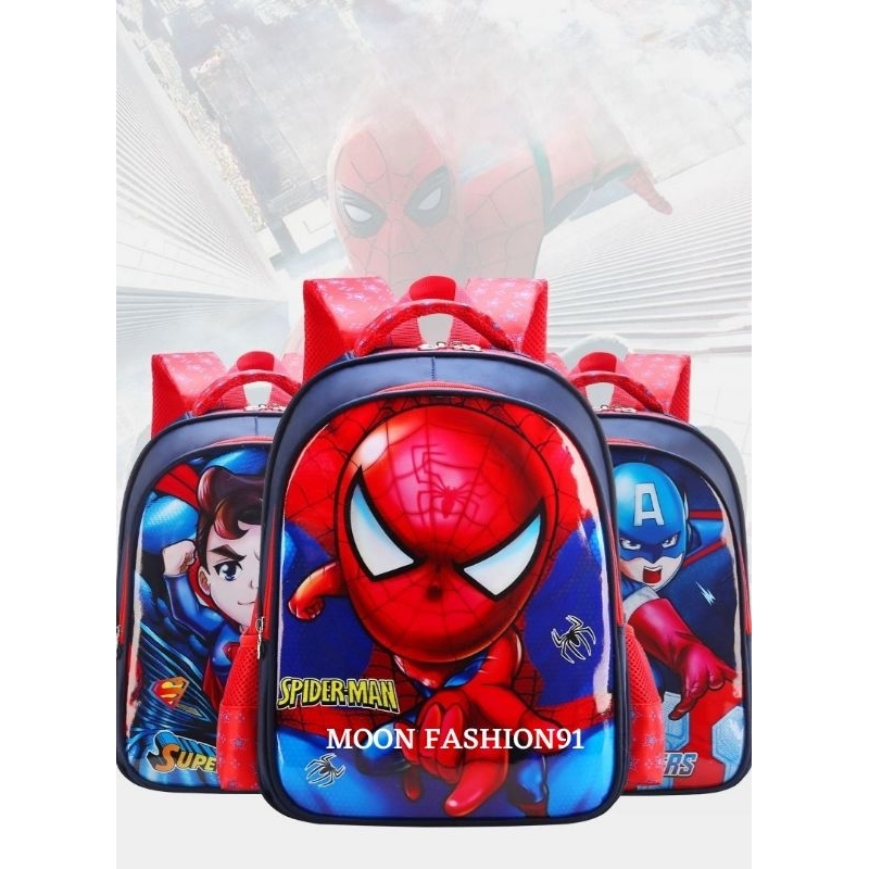 Tas Ransel Sekolah anak TK/SD Karakter Cewek/Cowok Tas Sekolah Import