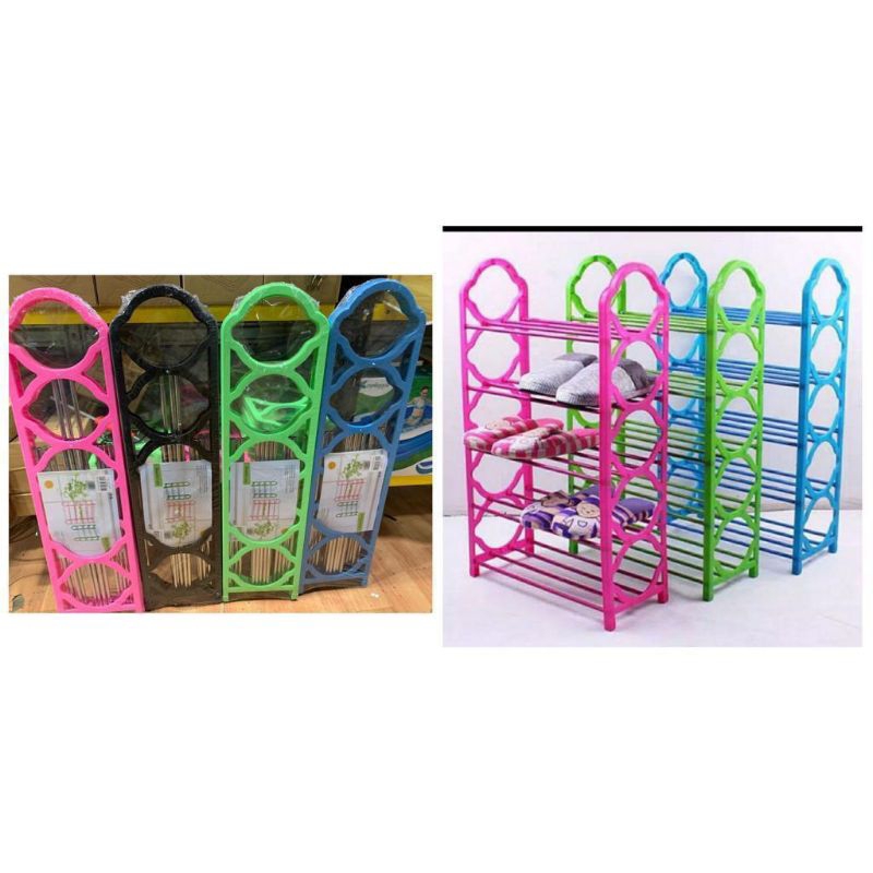 Rak Sepatu Plastik 5 Susun