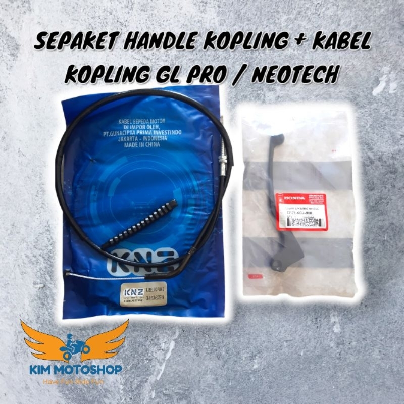 KIM - PAKET Handle Kopling + Kabel Kopling GL Pro/Max GL Neotech GL 100 Megapro Primus Megapro Hiu