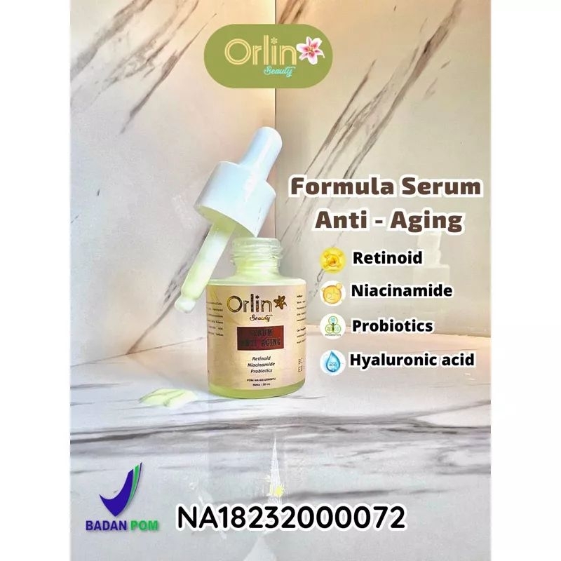 SERUM UNTUK FLEK/ SERUM ANTI AGING ORLIN BEAUTY/ SERUM ORLIN BEAUTY