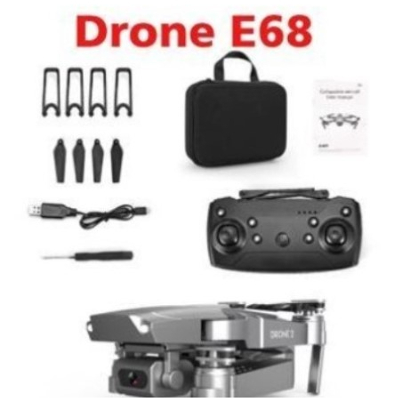 Drone E68 Mini RC 4K HD Camera WIFI FPV APP Controle Quadcopter Selfie