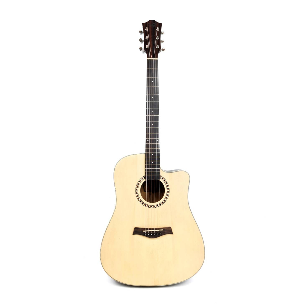 Gitar Akustik Merk Cowboy Original Tipe GWC-500 NT Spruce Solid Trusrod Senar String Murah Jakarta