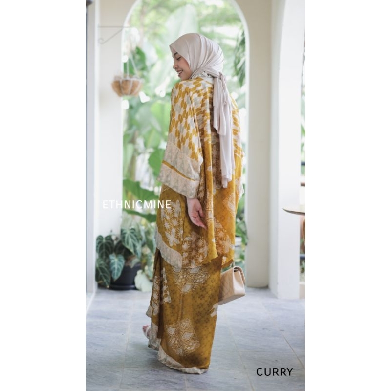 ARUNA SET SKIRT (ROK LILIT) batik viscose baju kondangan