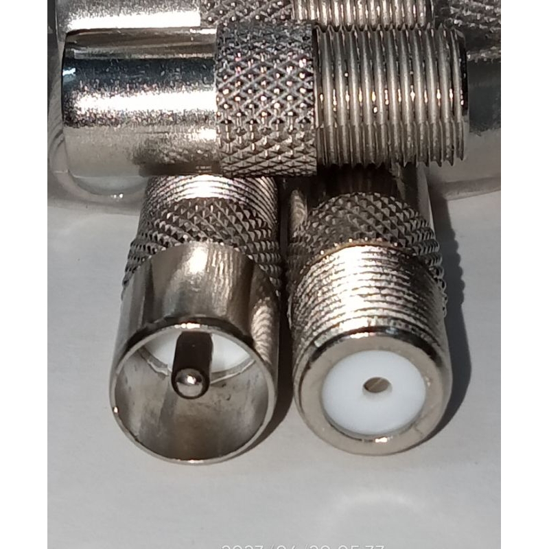 Jack antena tv Stb digital over konektor parabola atau f conector