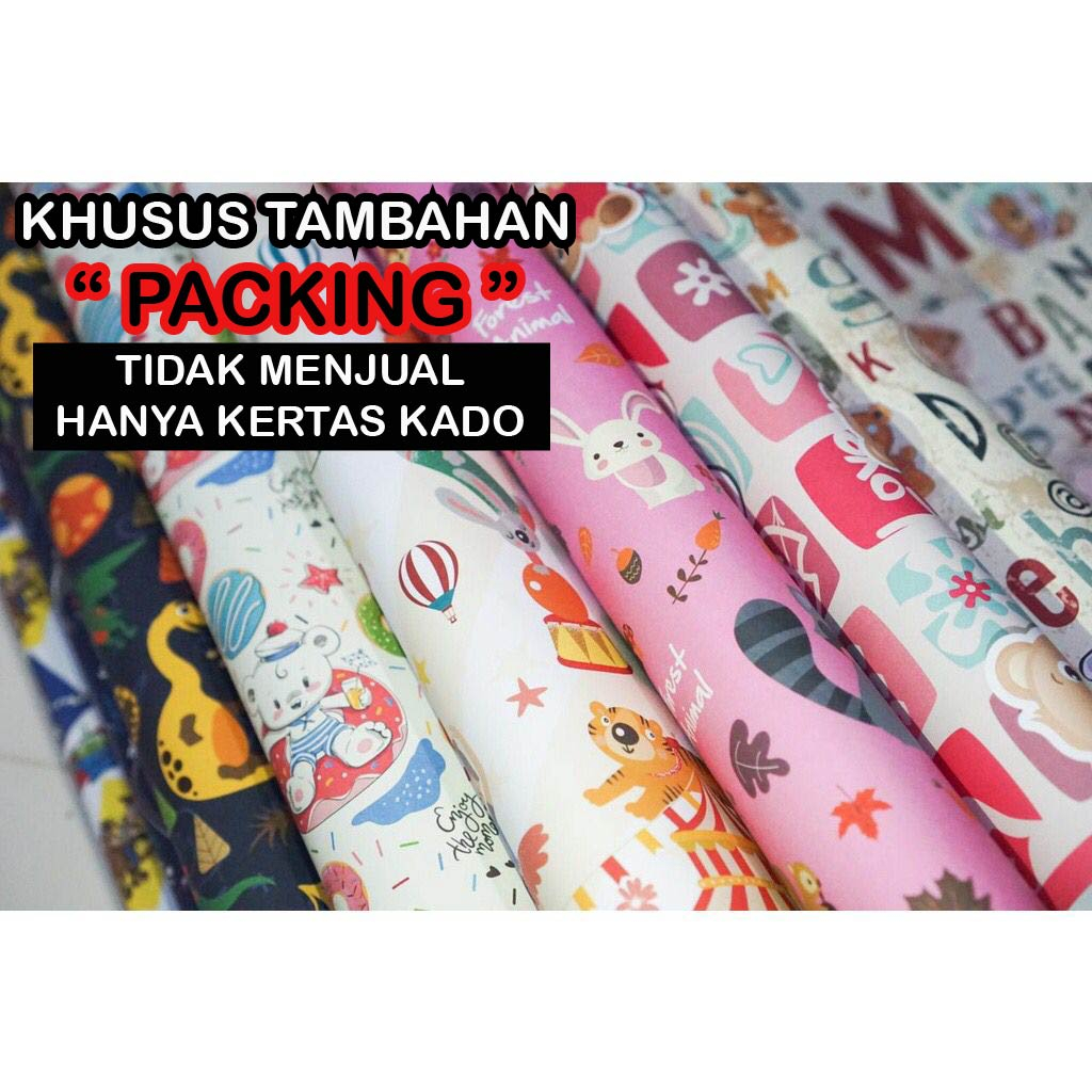 

TAMBAHAN LANGSUNG DIBUNGKUSKAN TIDAK JUAL LEMBARAN - KERTAS KADO / GREETING CARD / KARTU UCAPAN