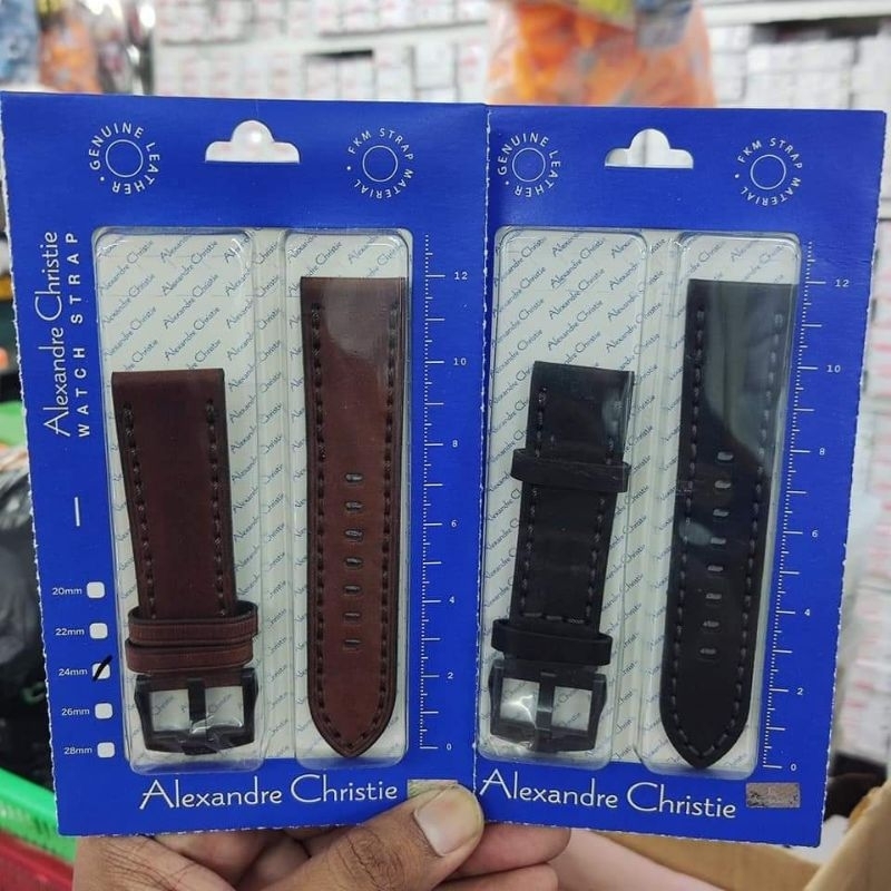 ORIGINAL STRAP TALI JAM ALEXANDRECHRISTIE AC KULIT ASLI