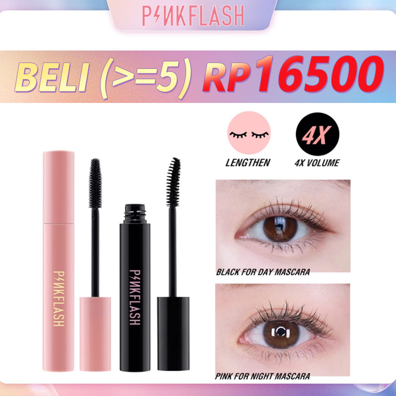 PINKFLASH Waterproof Mascara Volumezing Lasting memanjang micro-curl Tahan Air