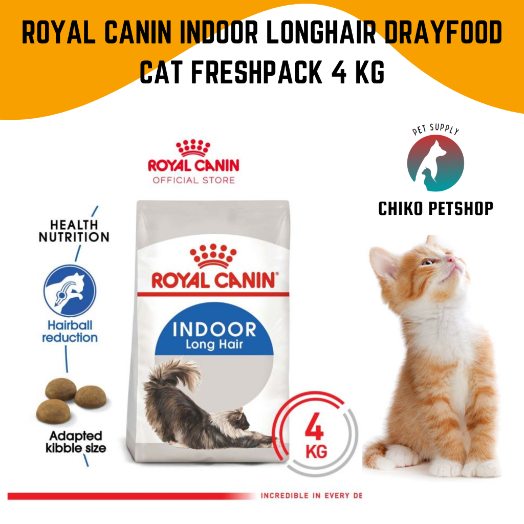 Royal Canin INDOOR LONGHAIR Dry Food Cat Freshpack 4 kg