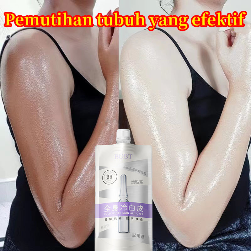 Losion tubuh pemutih halus dan lembut dengan niacinamide untuk memutihkan dan melembapkan kulit seluruh tubuh, dengan efek harum yang tahan lama.