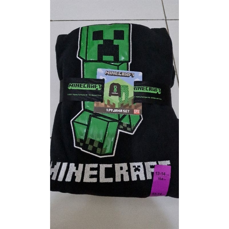 Pyjama Baju Tidur Minecraft Primark Sz 13-14