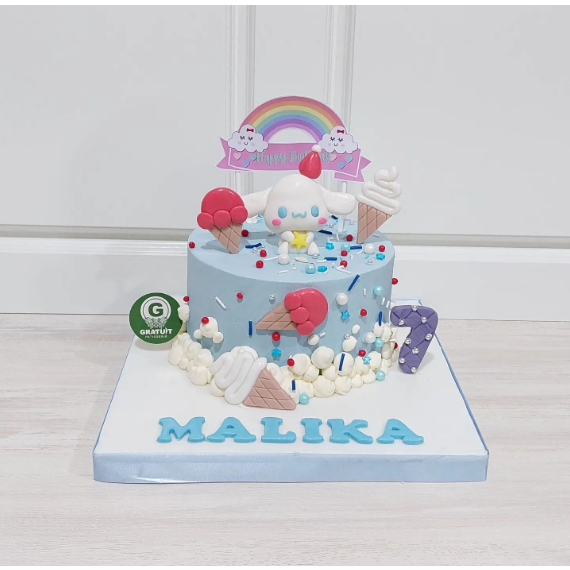 

CAKE TEMA CINNAMOROLL UK 15CM / KUE ULANG TAHUN