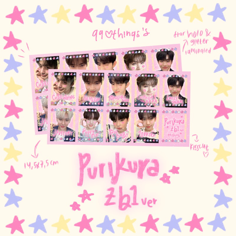 

purikura sticker zb1 by 99lovethings ꣑୧