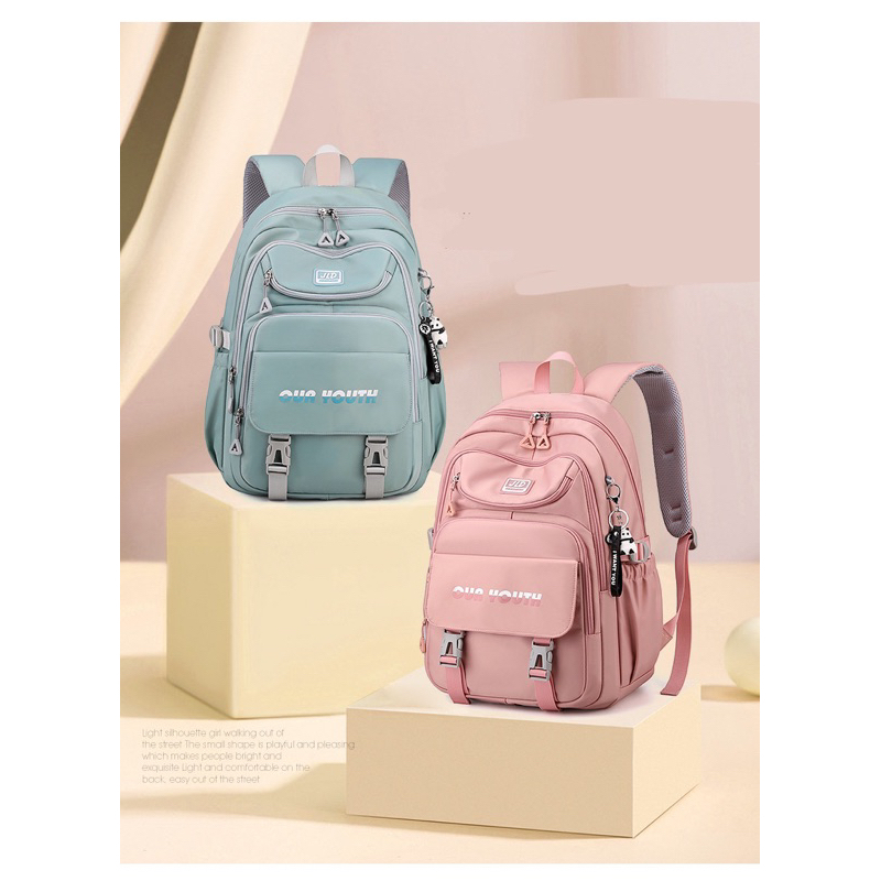 Tas ransel anak perempuan OUR Youth backpack wanita ransel wanita tas ransel laptop ransel polos simple korean bags