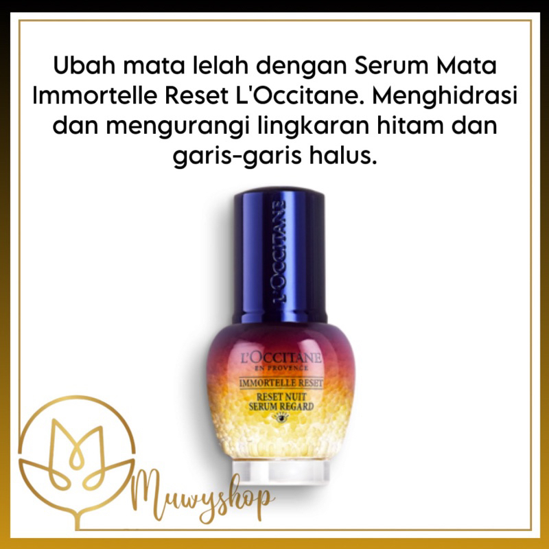 Serum Mata Immortelle Overnight Reset EYE Serum 15ml