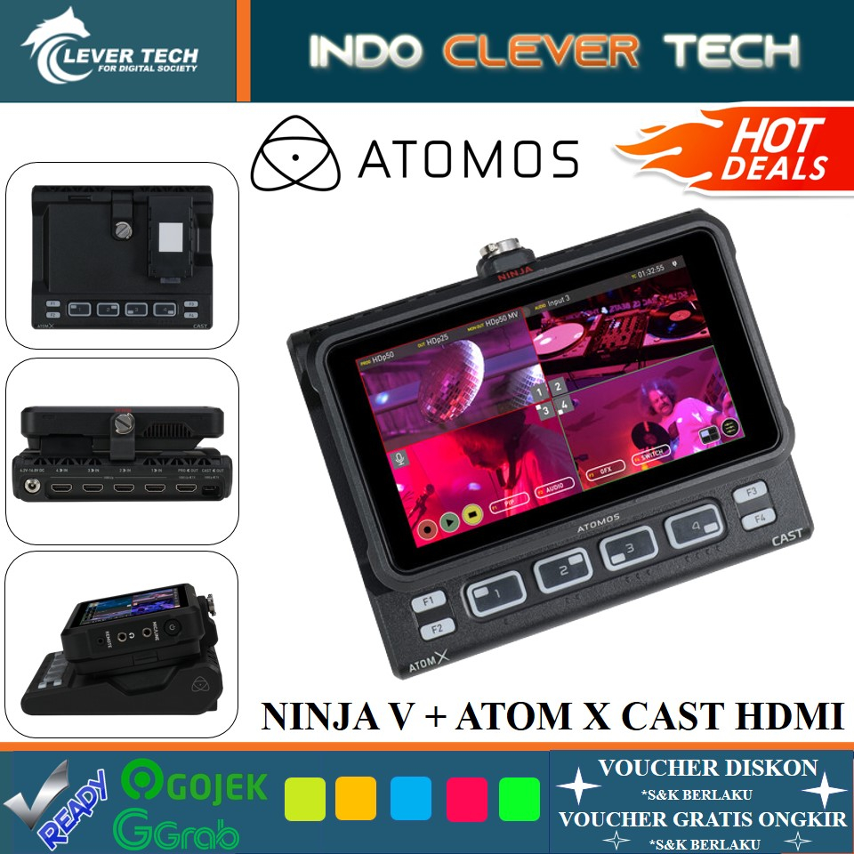 Atomos Ninja V 5 inch 4K HDMI + AtomX Cast HDMI Recording Monitor