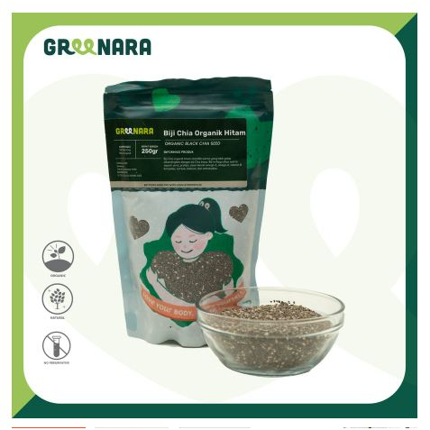 

Organic Black Chia Seeds 250 gr / Chia Seed Hitam Organik
