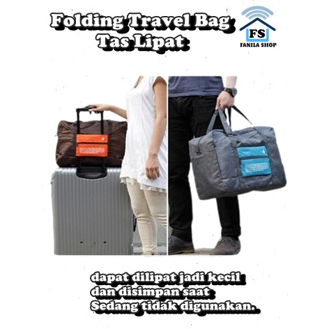 Folding Travel Bag Tas Lipat Tas Kait Koper Tangan Tas Traveling Tas Wisata