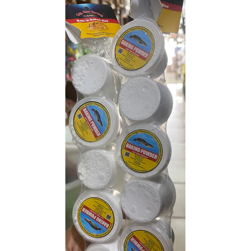

BAKING POWDER CAP IKAN HARUAN#20 gram(kecil)